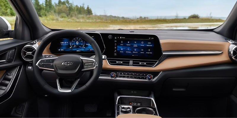 Chevrolet Equinox interior dashboard and wheel