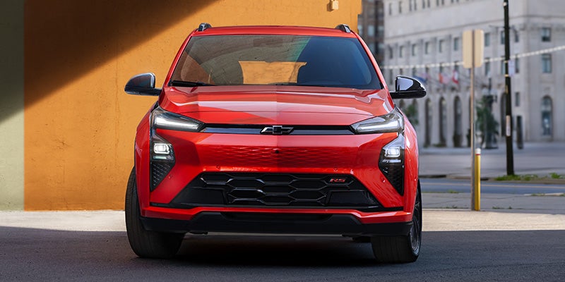 Front-facing orange 2027 Chevrolet Bolt in Westminster, MD